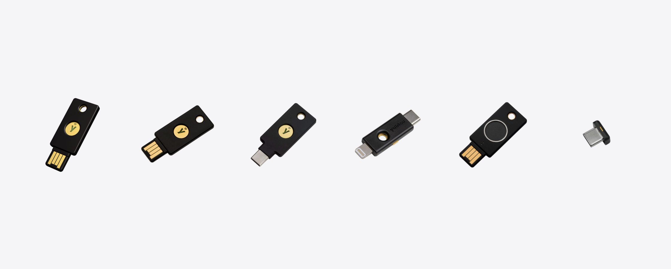 Six YubiKey security key models sold by SIAMBC in Thailand