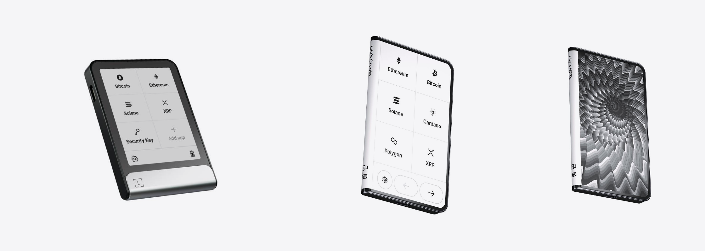 Ledger Flex and Ledger Stax side by side