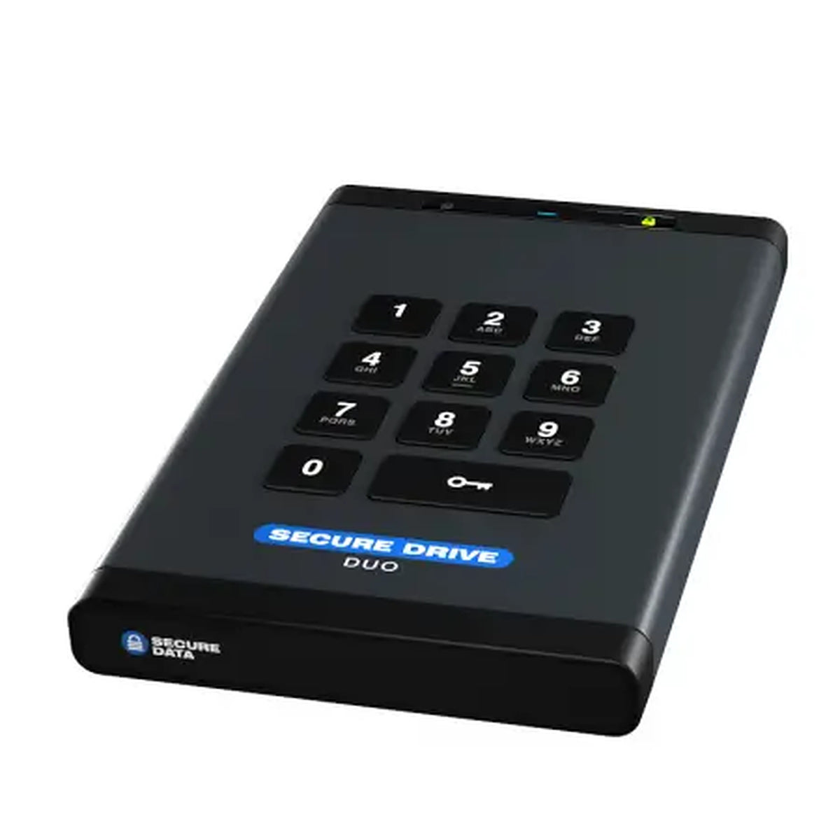 SecureData SecureDrive DUO มุมเอียง วางราบ