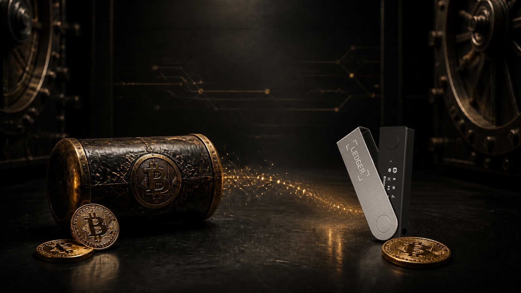 ภาพประกอบ Bitcoin จากกระเป๋าที่ไม่มีความเคลื่อนไหวนาน เชื่อมสู่ Ledger Nano X ของแท้
