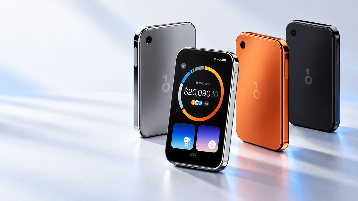 OneKey Pro 2 hardware wallet in three colours