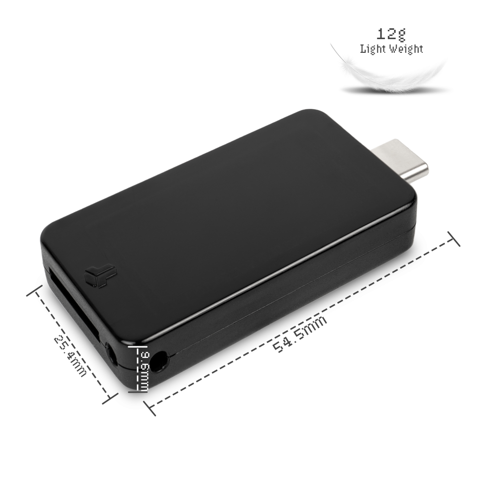 ขนาดตัวเครื่อง BitBox02