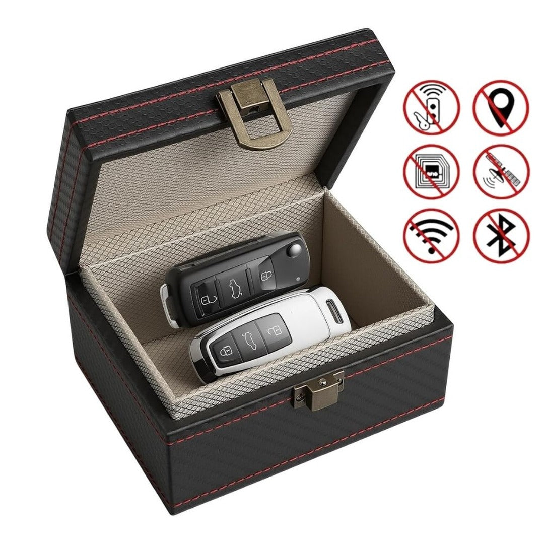 CryptoSafe Vault กล่อง Faraday กันสัญญาณ Bluetooth RFID NFC WiFi GPS และกุญแจรถ