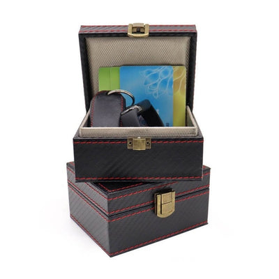 CryptoSafe Vault จำหน่ายเป็นกล่องเดี่ยว 1 ใบ ภาพแสดงมุมเปิดและมุมปิด