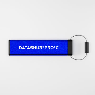 iStorage datAshur PRO+C สวมปลอก พร้อมห่วงพวงกุญแจ