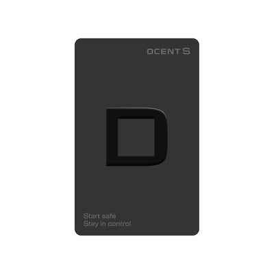 DCENT S card hardware wallet, front, credit card size
