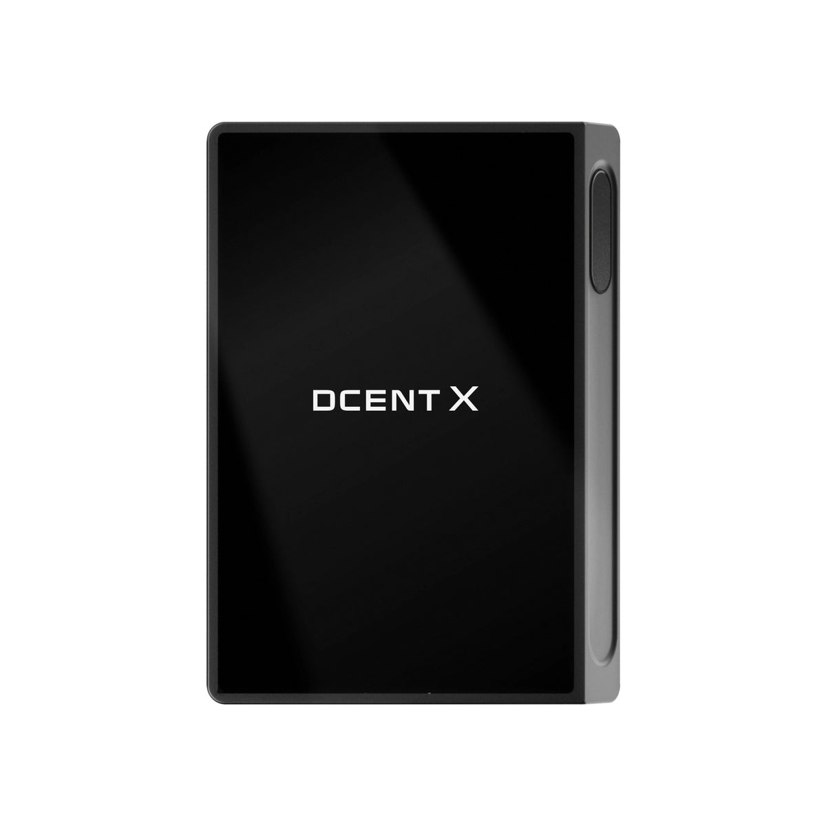 DCENT X hardware wallet with 2.4-inch AMOLED touchscreen, front view